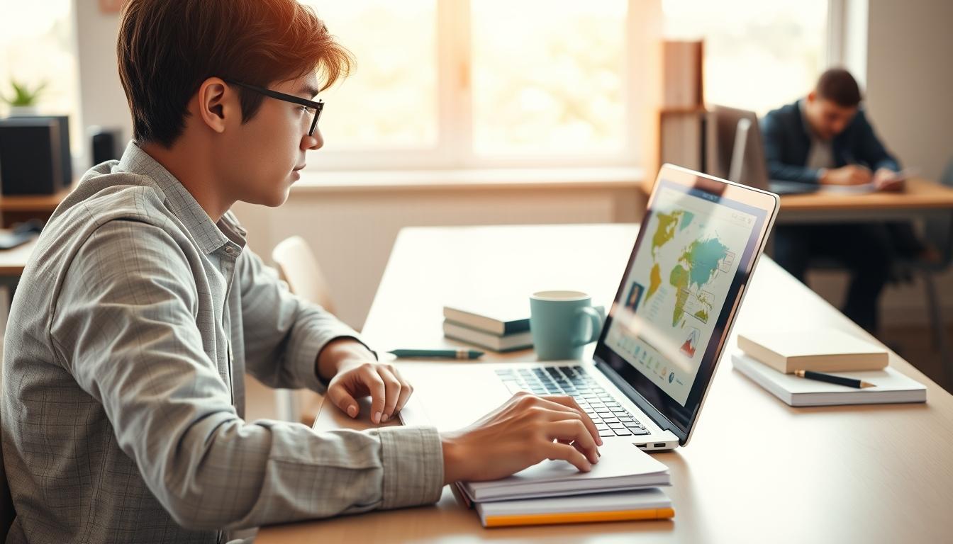 Students working in research laboratory